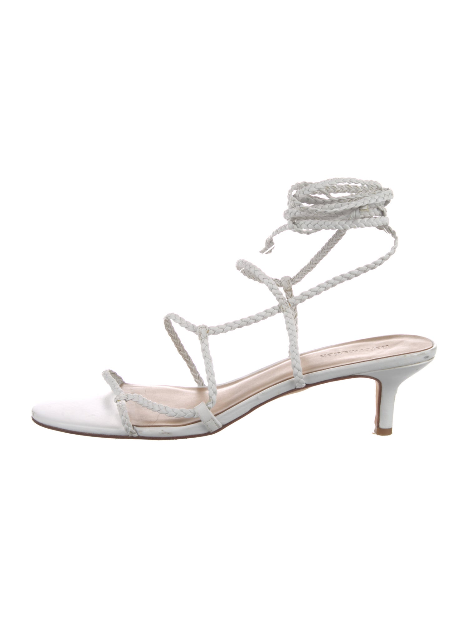 Reformation Leather Braided Accents Sandals