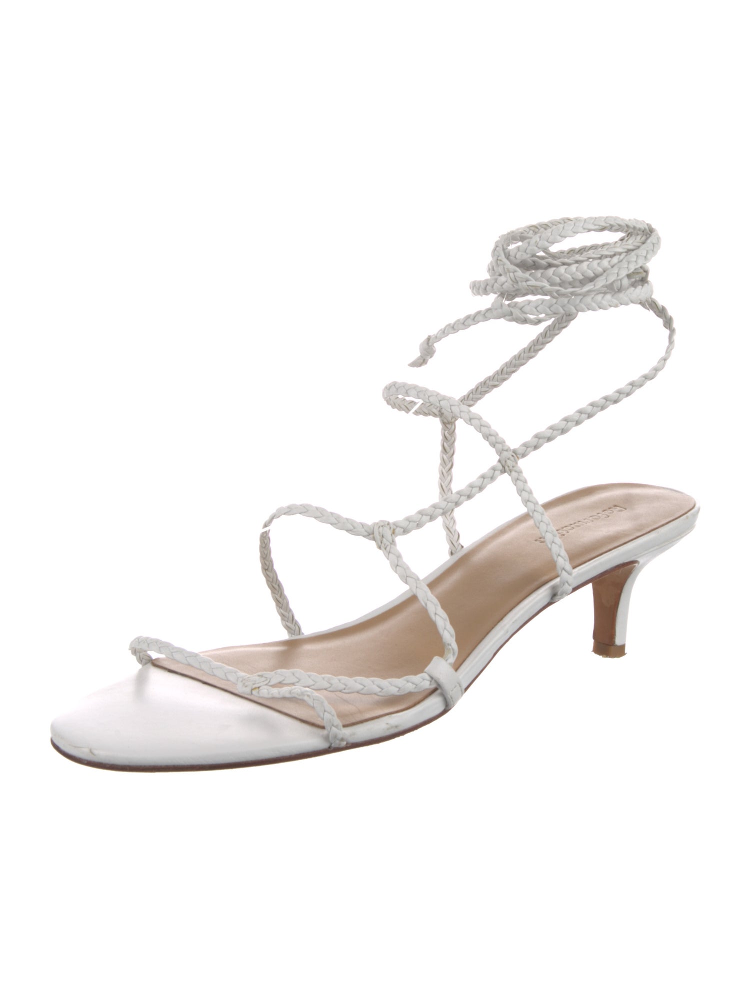 Reformation Leather Braided Accents Sandals