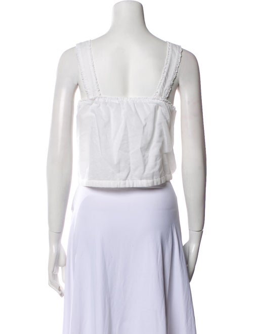 Reformation Square Neckline Sleeveless Crop Top