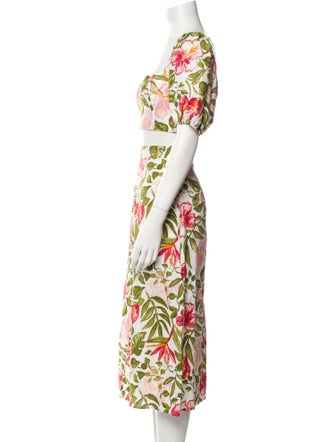 Reformation Linen Printed Skirt Set