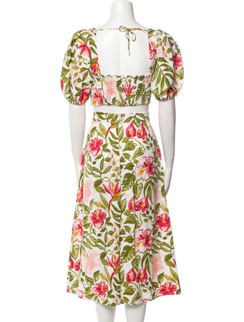 Reformation Linen Printed Skirt Set