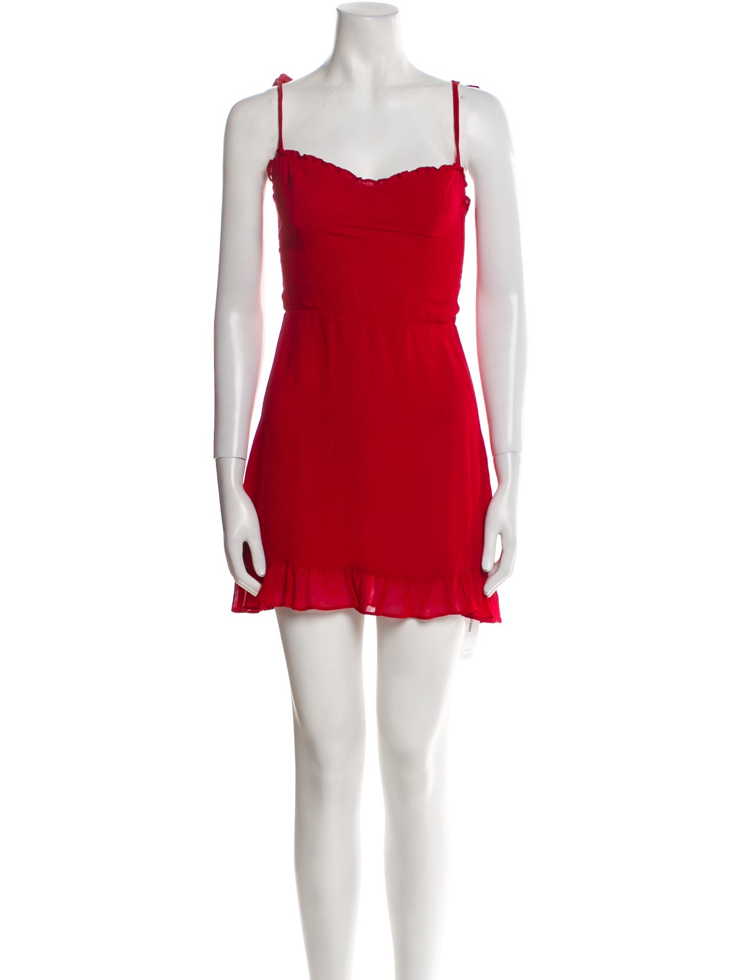 Reformation Square Neckline Mini Dress