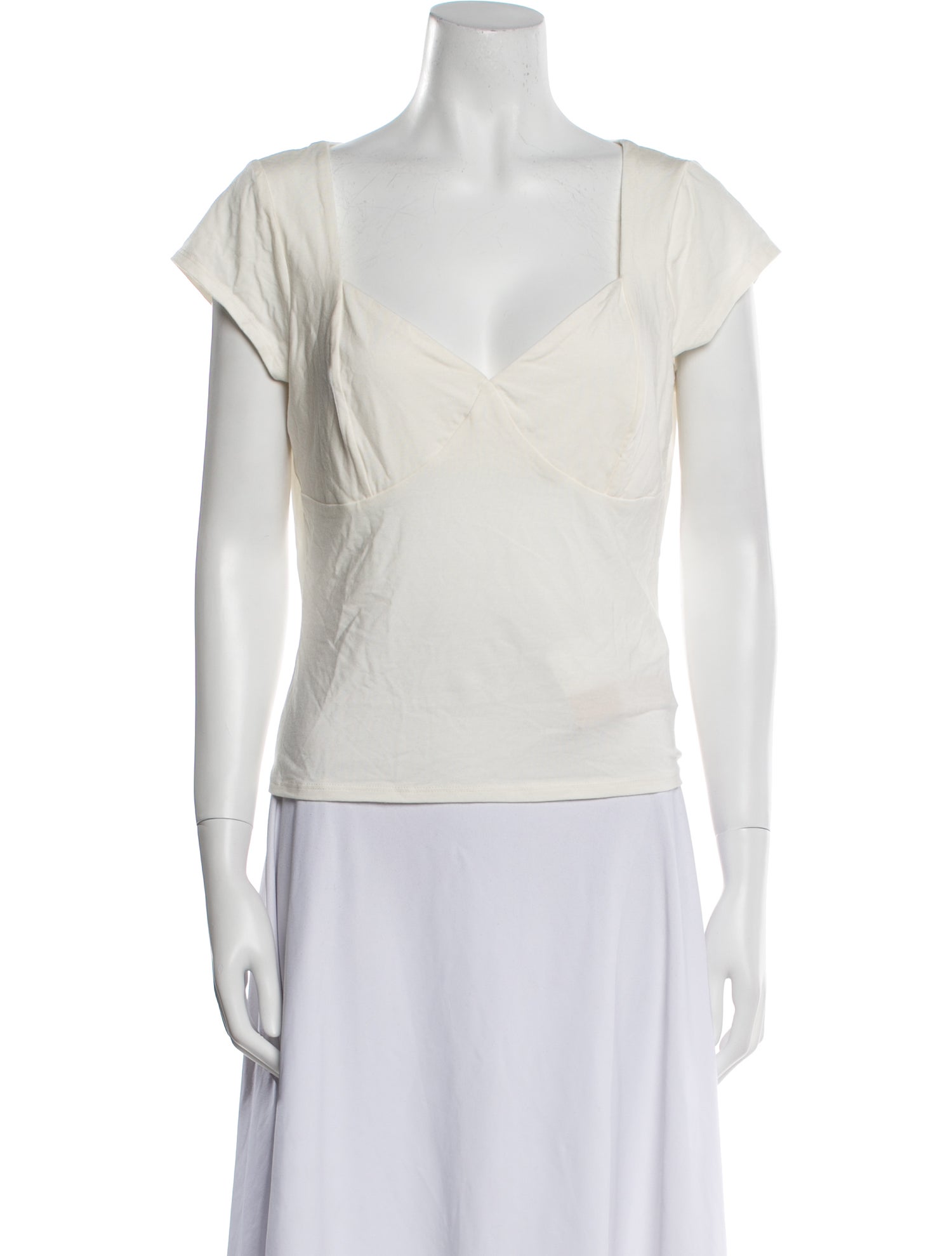 Reformation V-Neck Short Sleeve Top