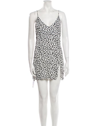 Reformation Animal Print Mini Dress