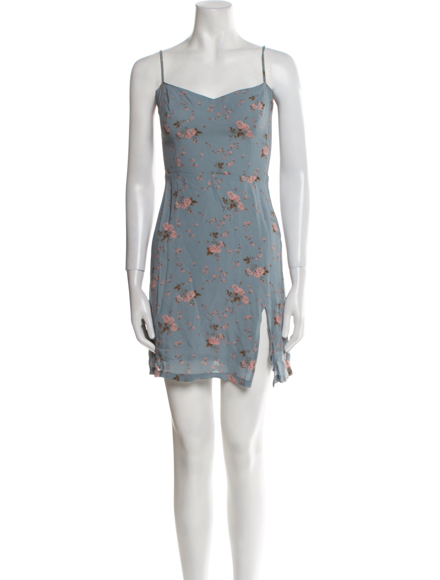 Reformation Floral Print Mini Dress