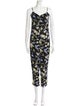 Reformation Printed V-Neck Jumpsuit