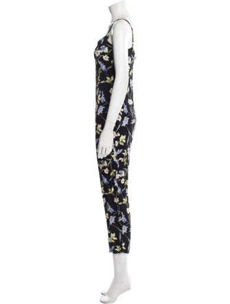 Reformation Printed V-Neck Jumpsuit