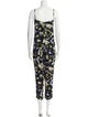 Reformation Printed V-Neck Jumpsuit
