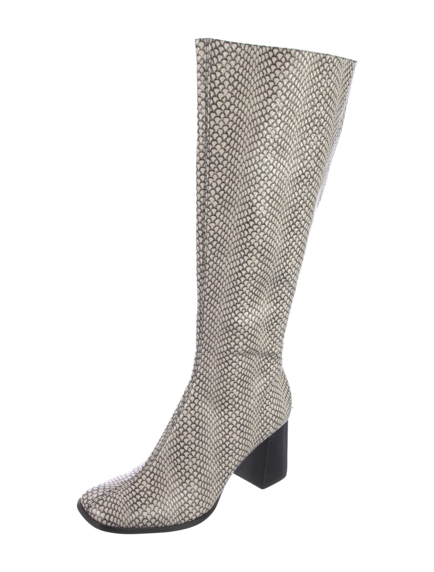 Reformation Leather Animal Print Boots