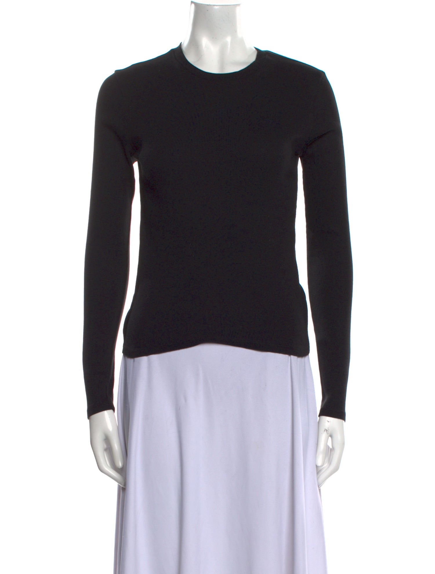 Reformation Crew Neck Long Sleeve Top