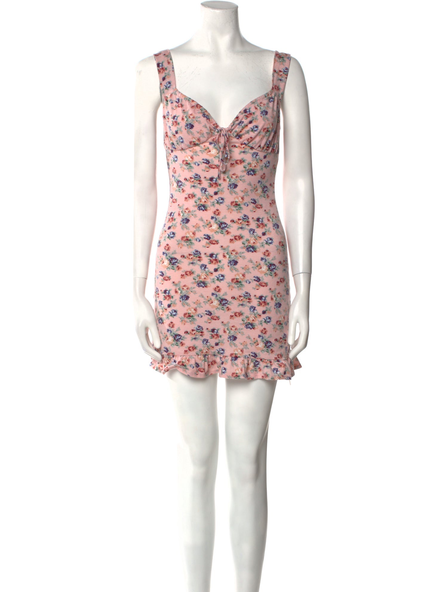 Reformation Floral Print Mini Dress