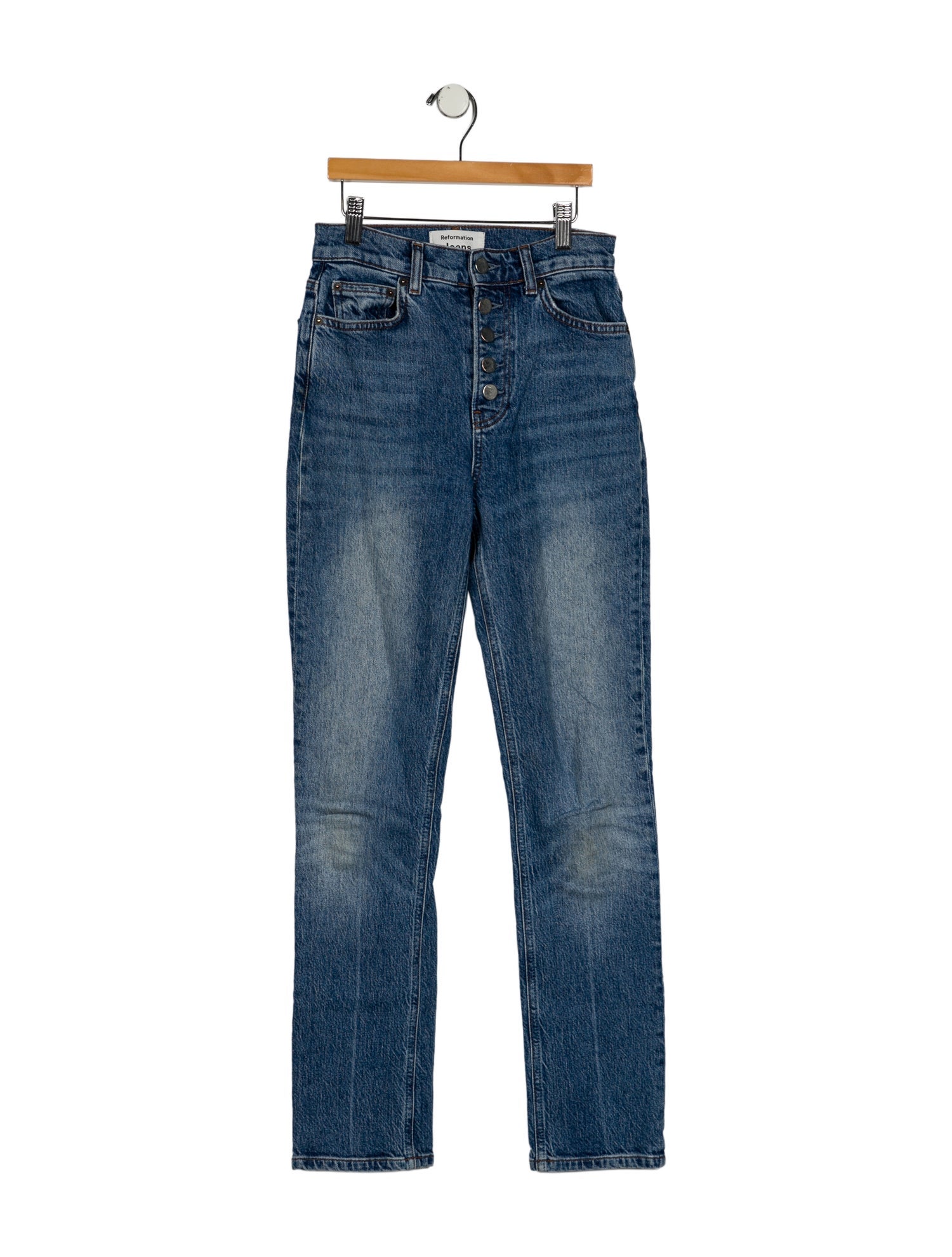 Reformation High-Rise Straight Leg Jeans