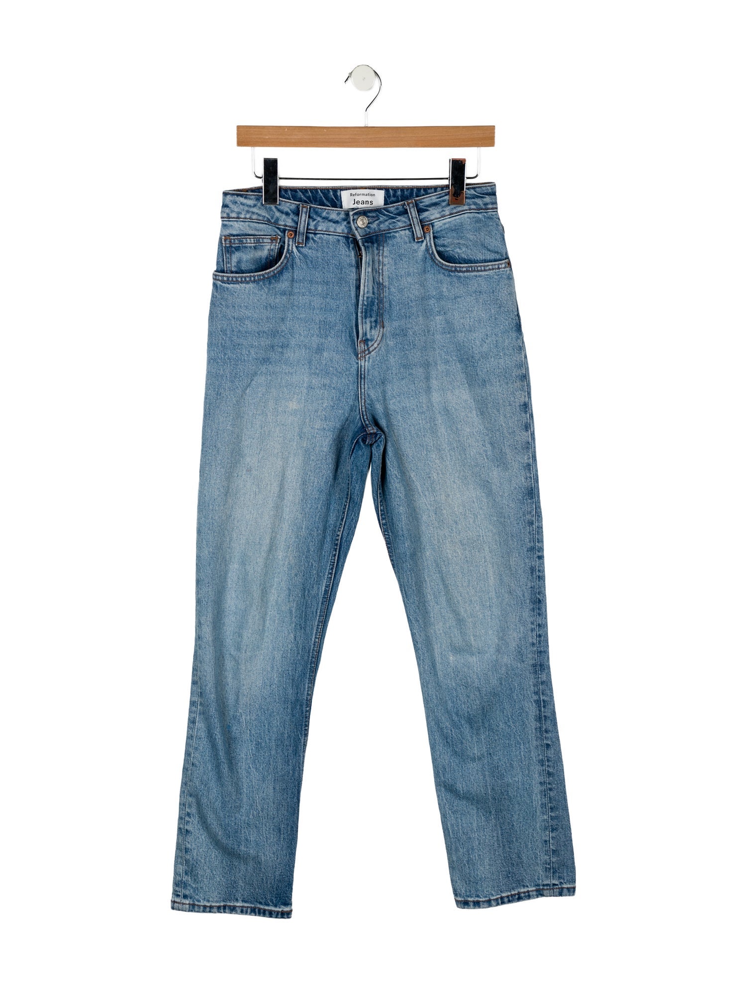 Reformation High-Rise Straight Leg Jeans