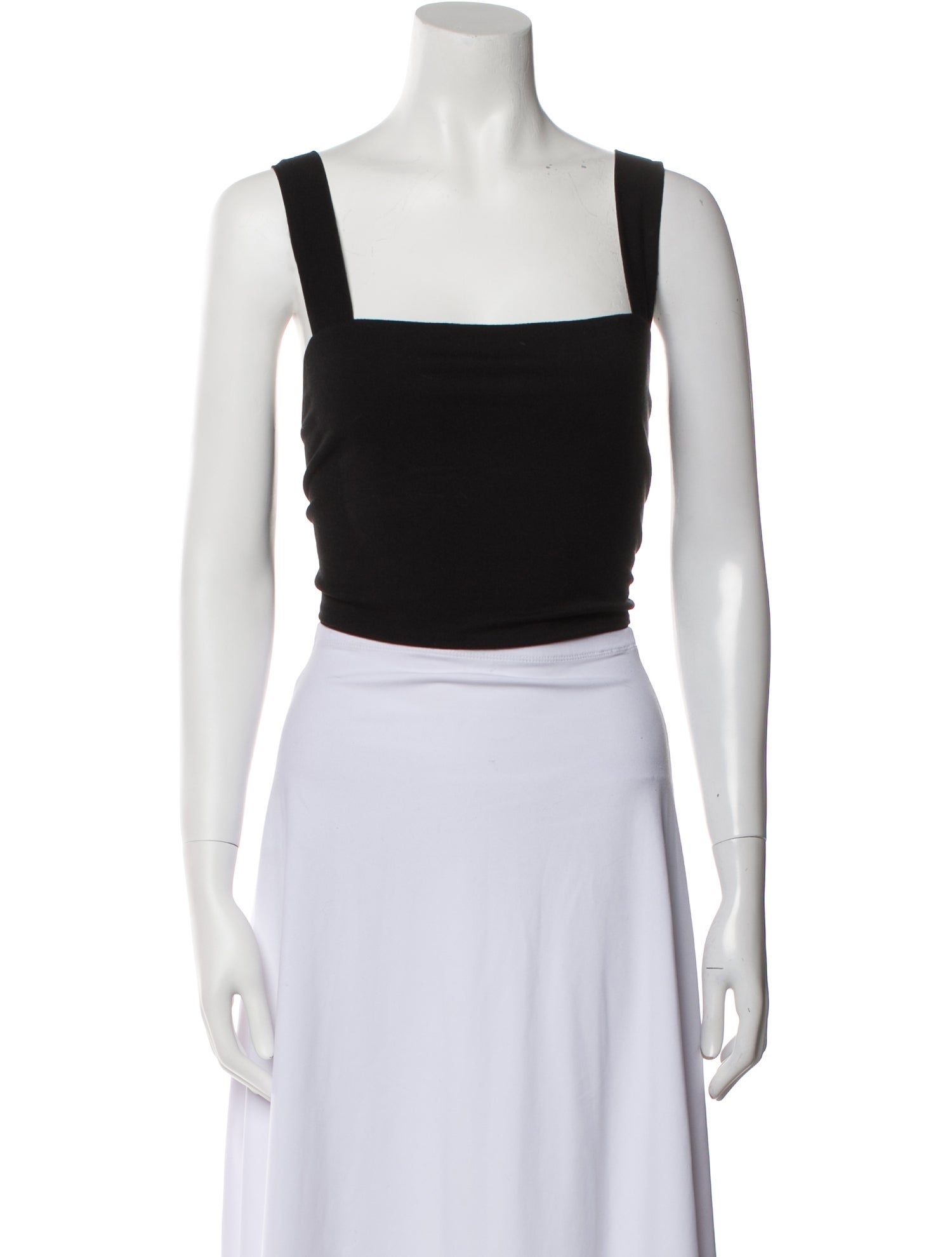 Reformation Square Neckline Sleeveless Crop Top