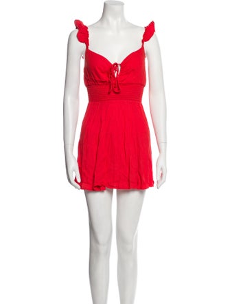 Reformation V-Neck Mini Dress