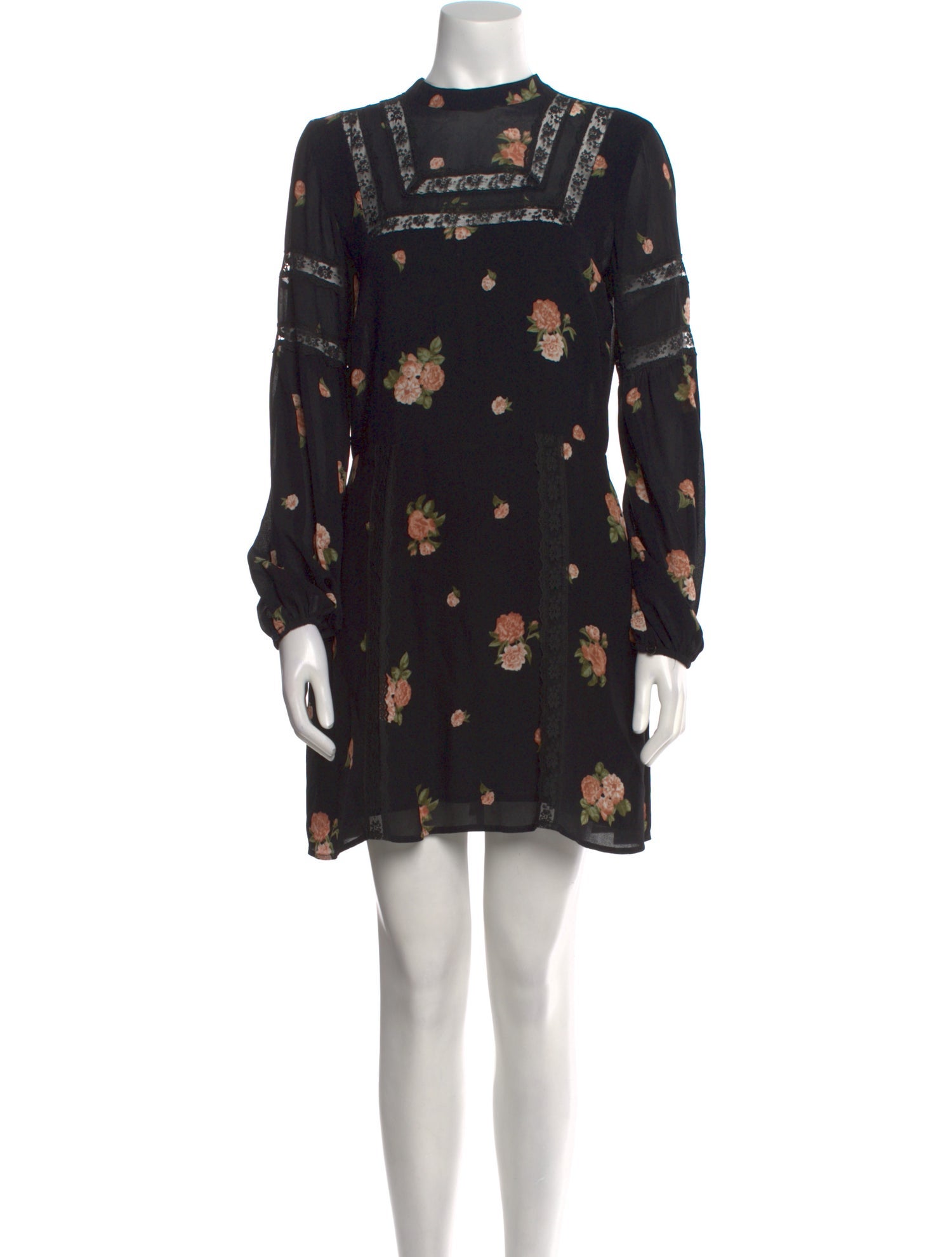 Reformation Floral Print Mini Dress