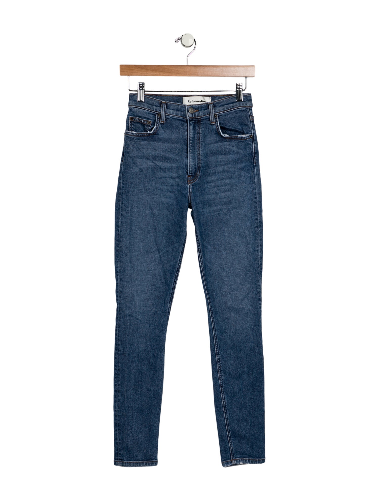 Reformation Mid-Rise Skinny Leg Jeans