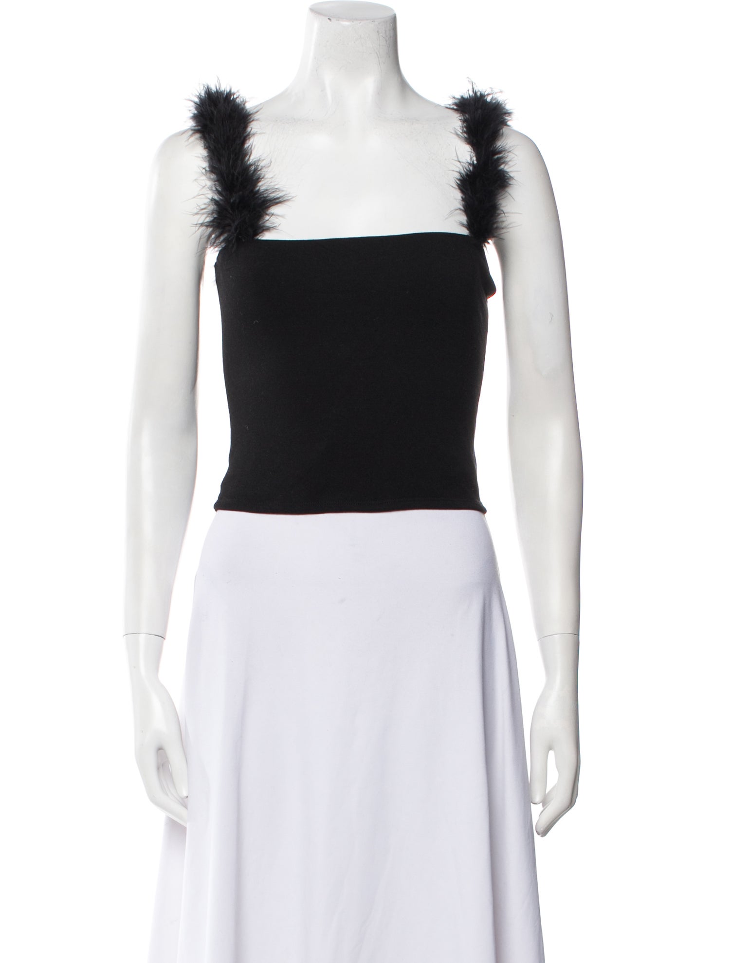 Reformation Square Neckline Sleeveless Crop Top