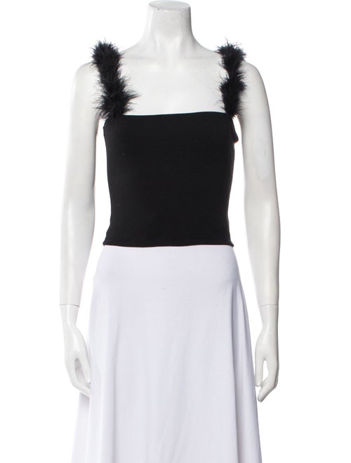 Reformation Square Neckline Sleeveless Crop Top