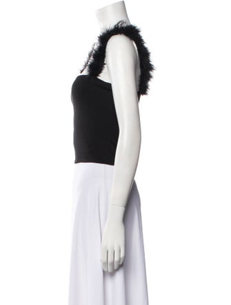 Reformation Square Neckline Sleeveless Crop Top