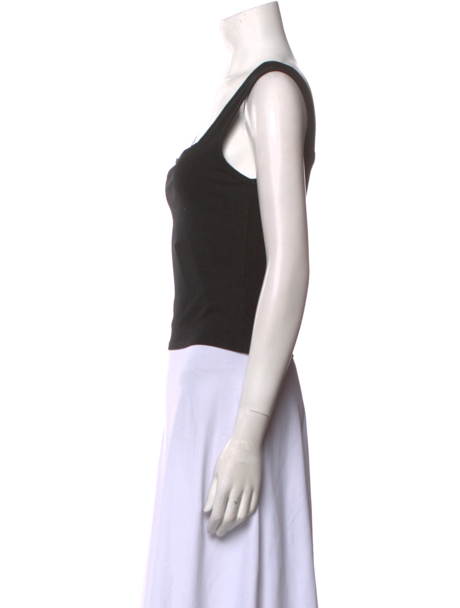 Reformation Square Neckline Sleeveless Crop Top