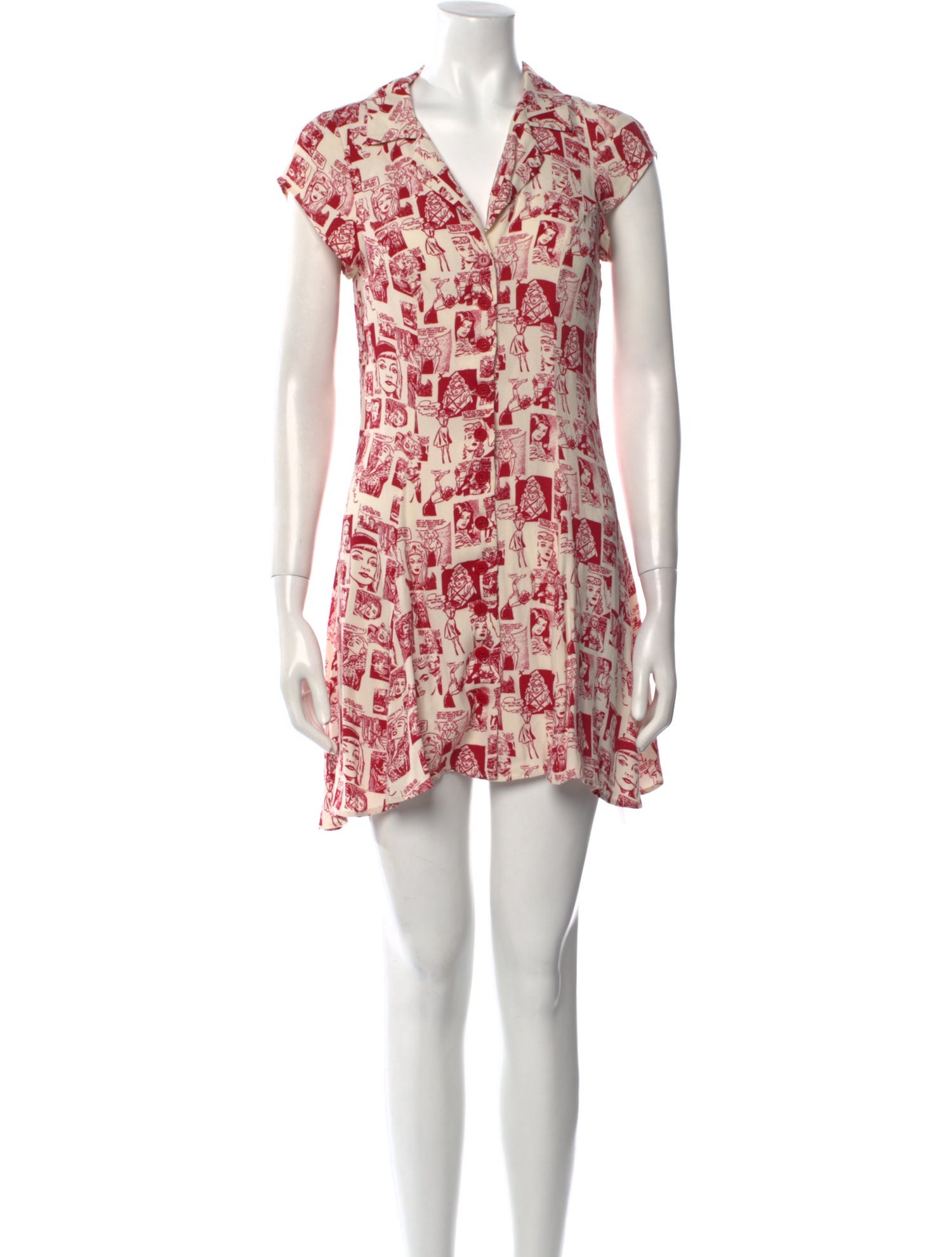 Reformation Printed Mini Dress