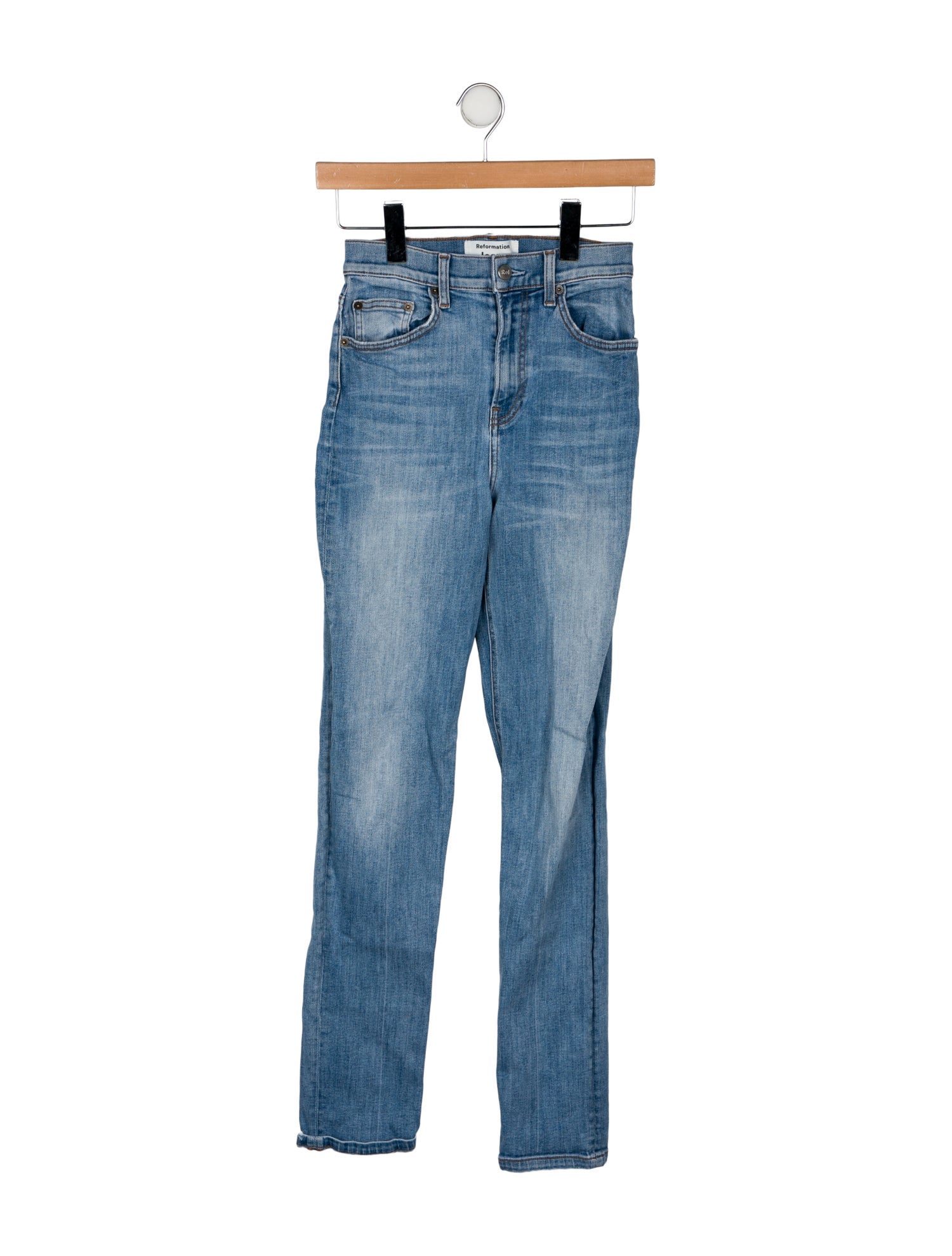 Reformation High-Rise Straight Leg Jeans