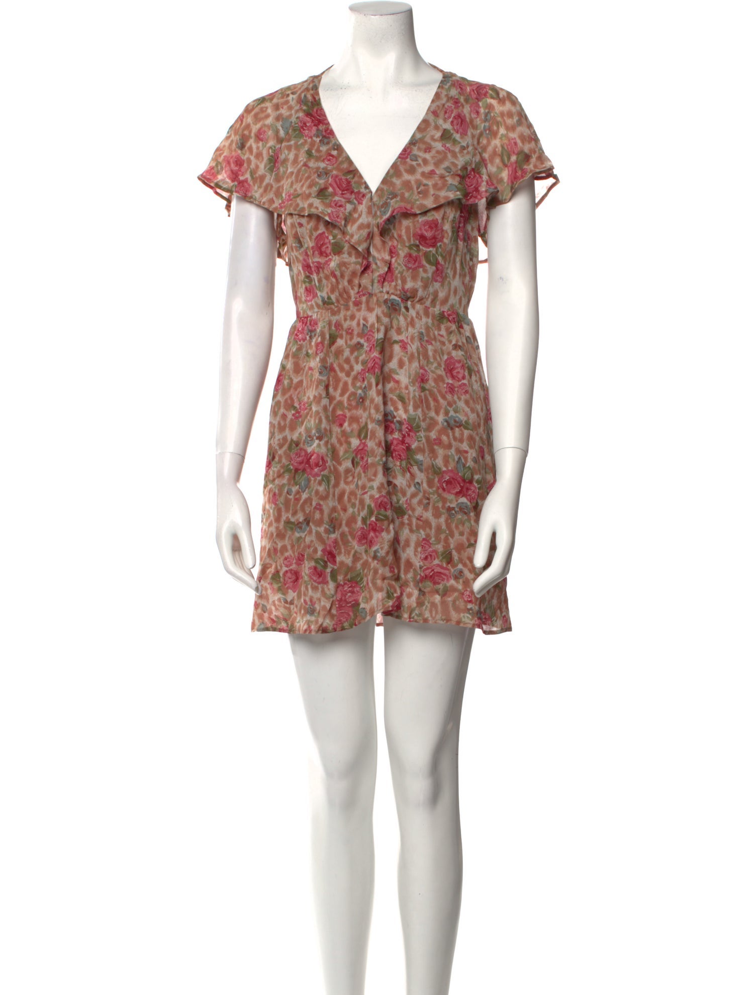 Reformation Printed Knee-Length Dress