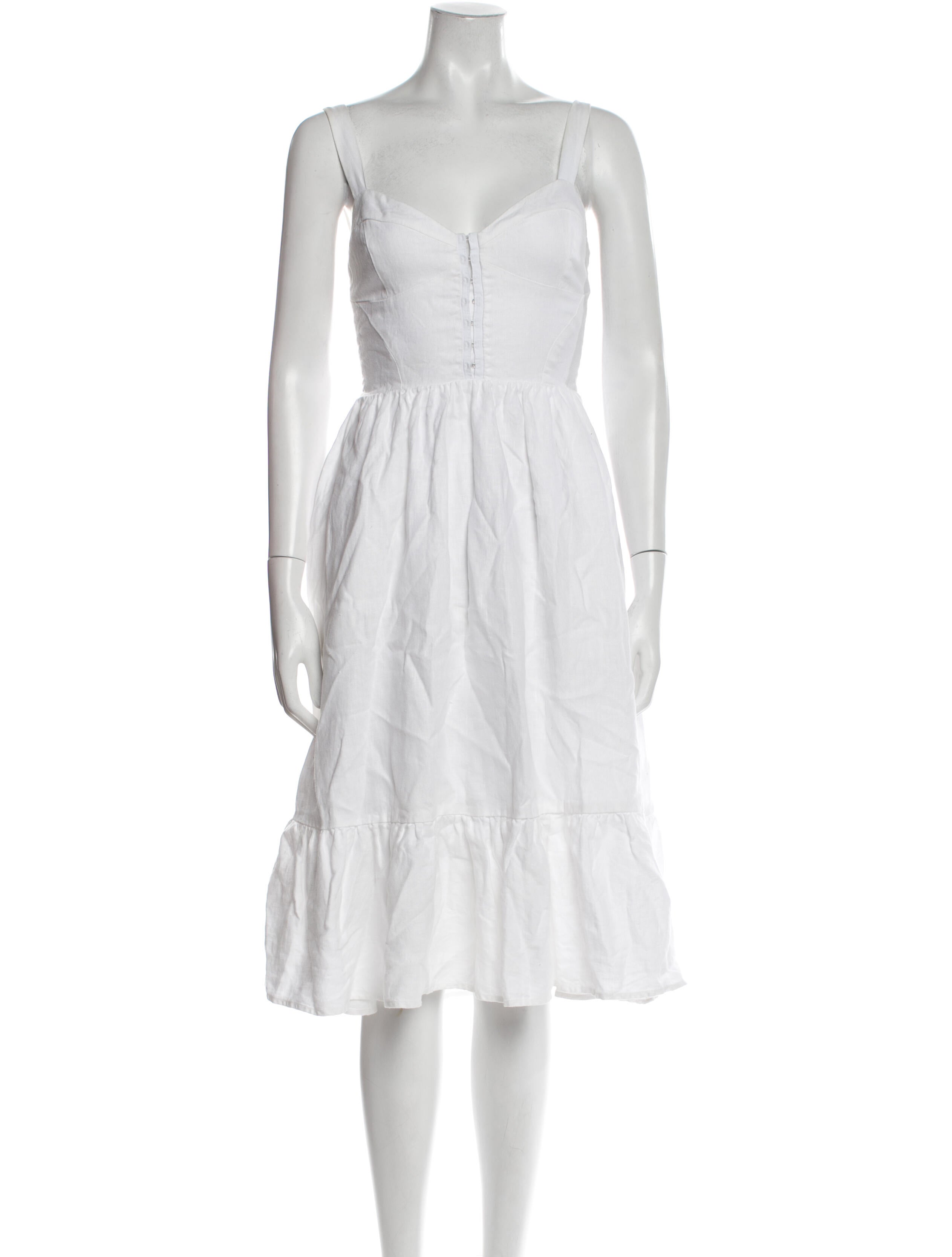 Reformation Linen Midi Length Dress