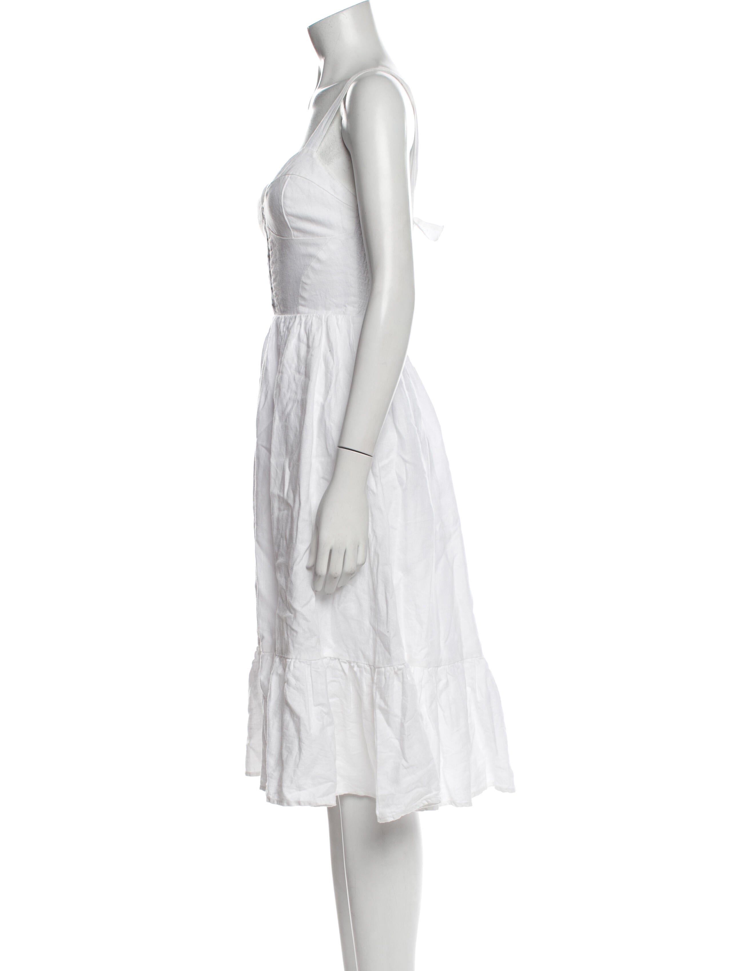 Reformation Linen Midi Length Dress