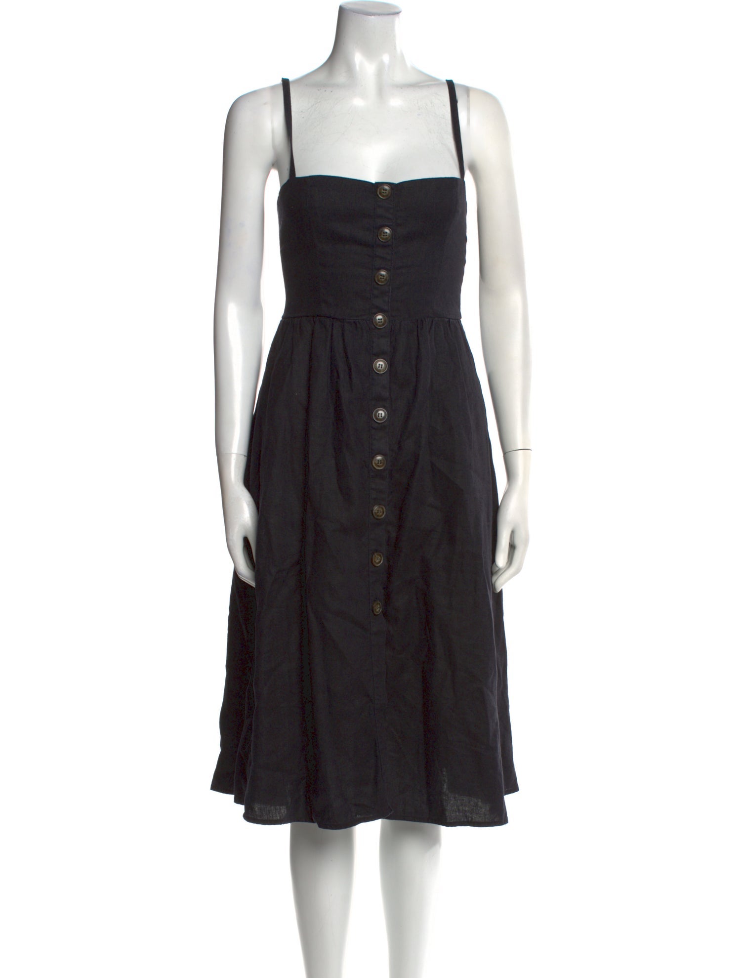 Reformation Linen Midi Length Dress