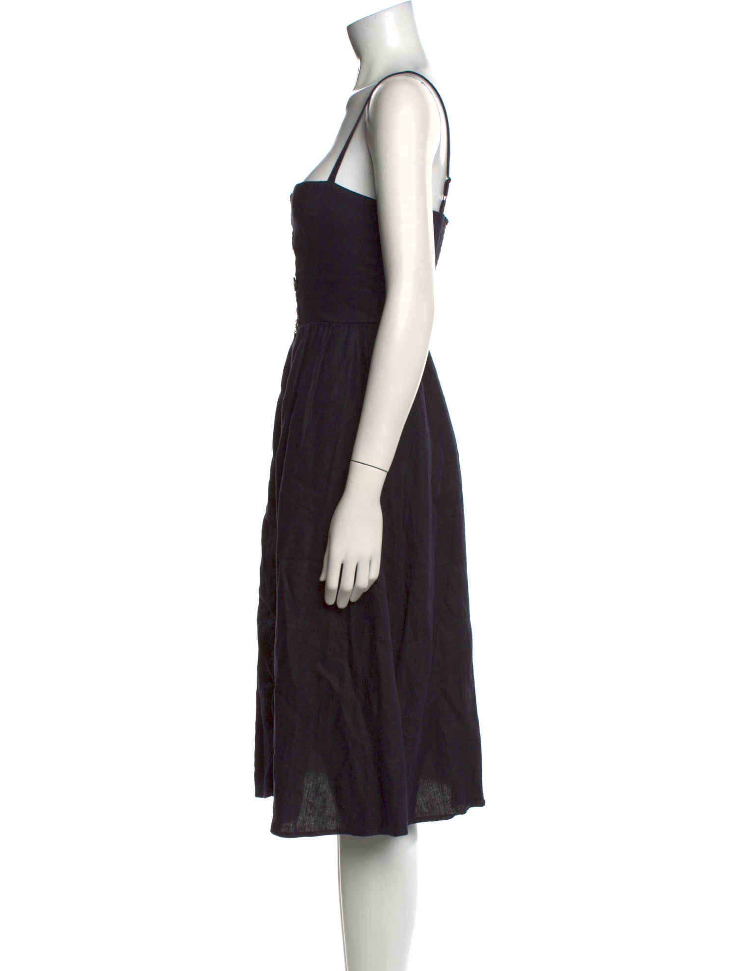 Reformation Linen Midi Length Dress