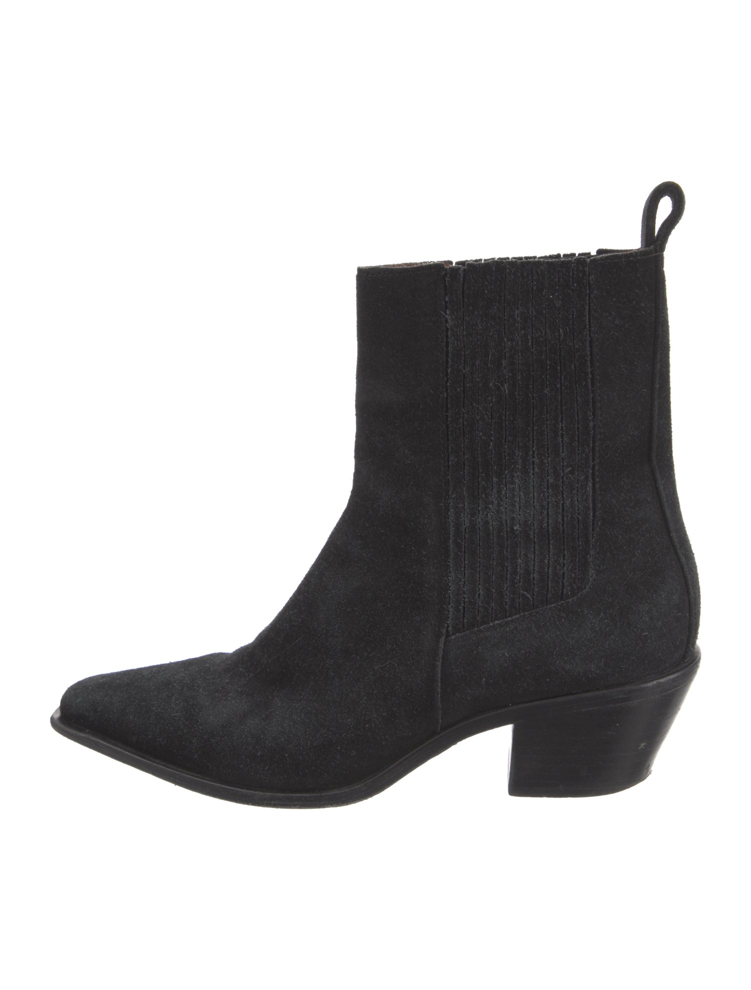 Reformation Suede Western Boots
