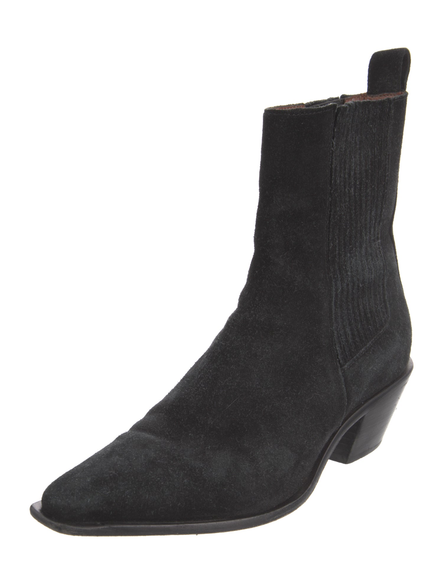 Reformation Suede Western Boots