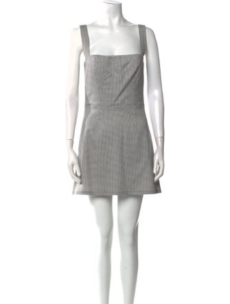 Reformation Plaid Print Mini Dress