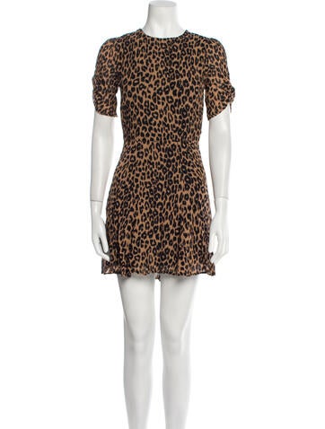 Reformation Dresses Animal Print Mini Dress XS