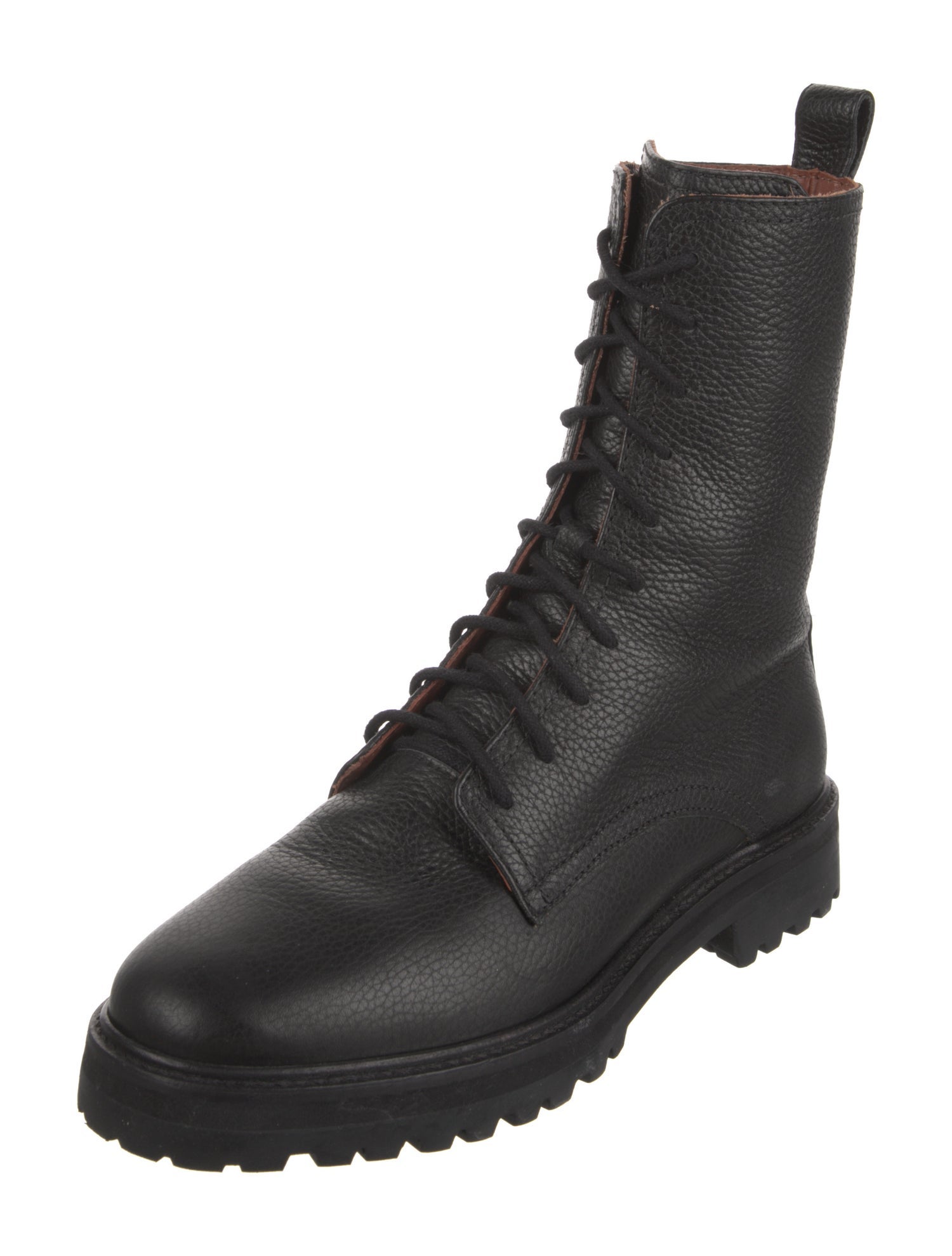 Reformation Leather Combat Boots