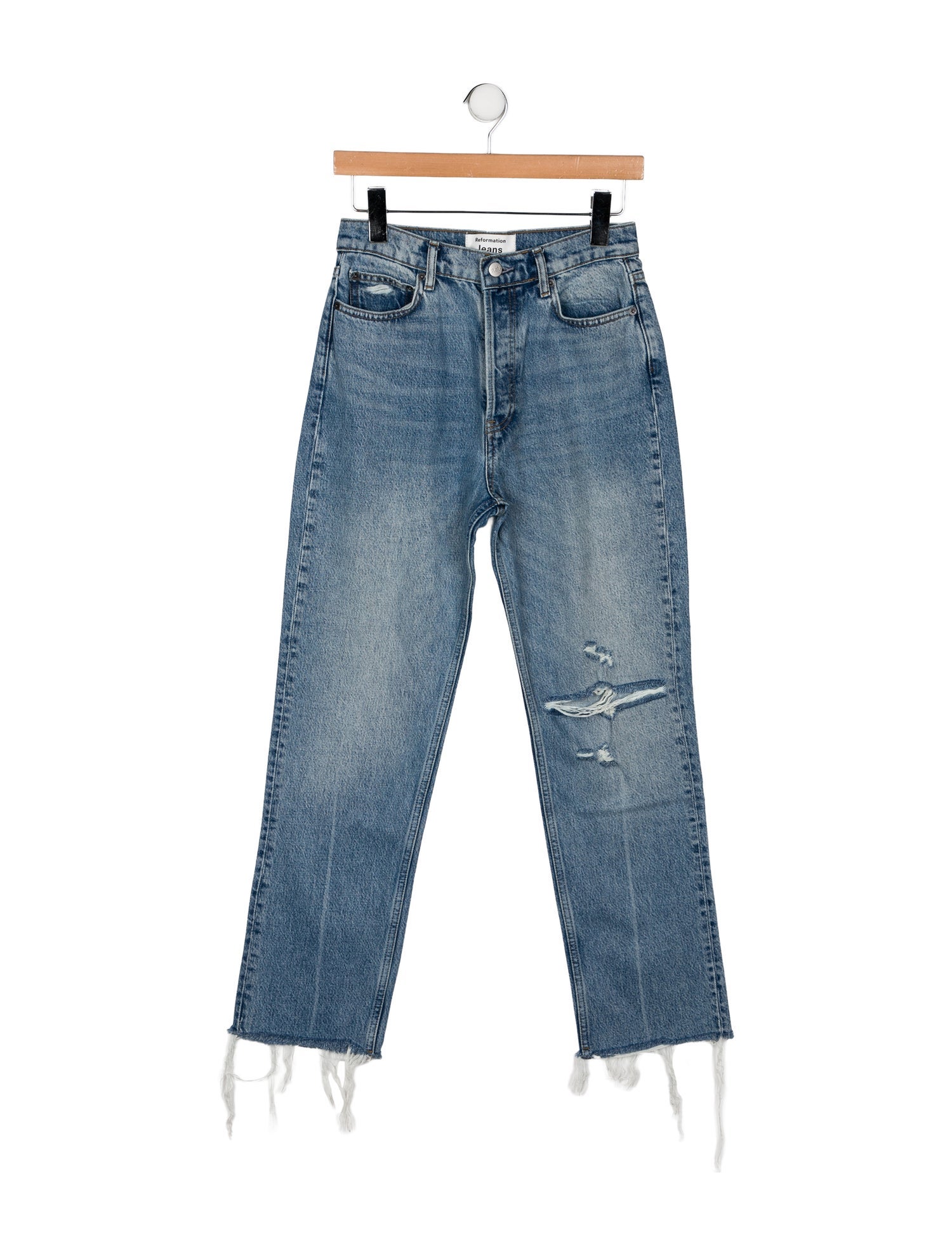 Reformation High-Rise Straight Leg Jeans