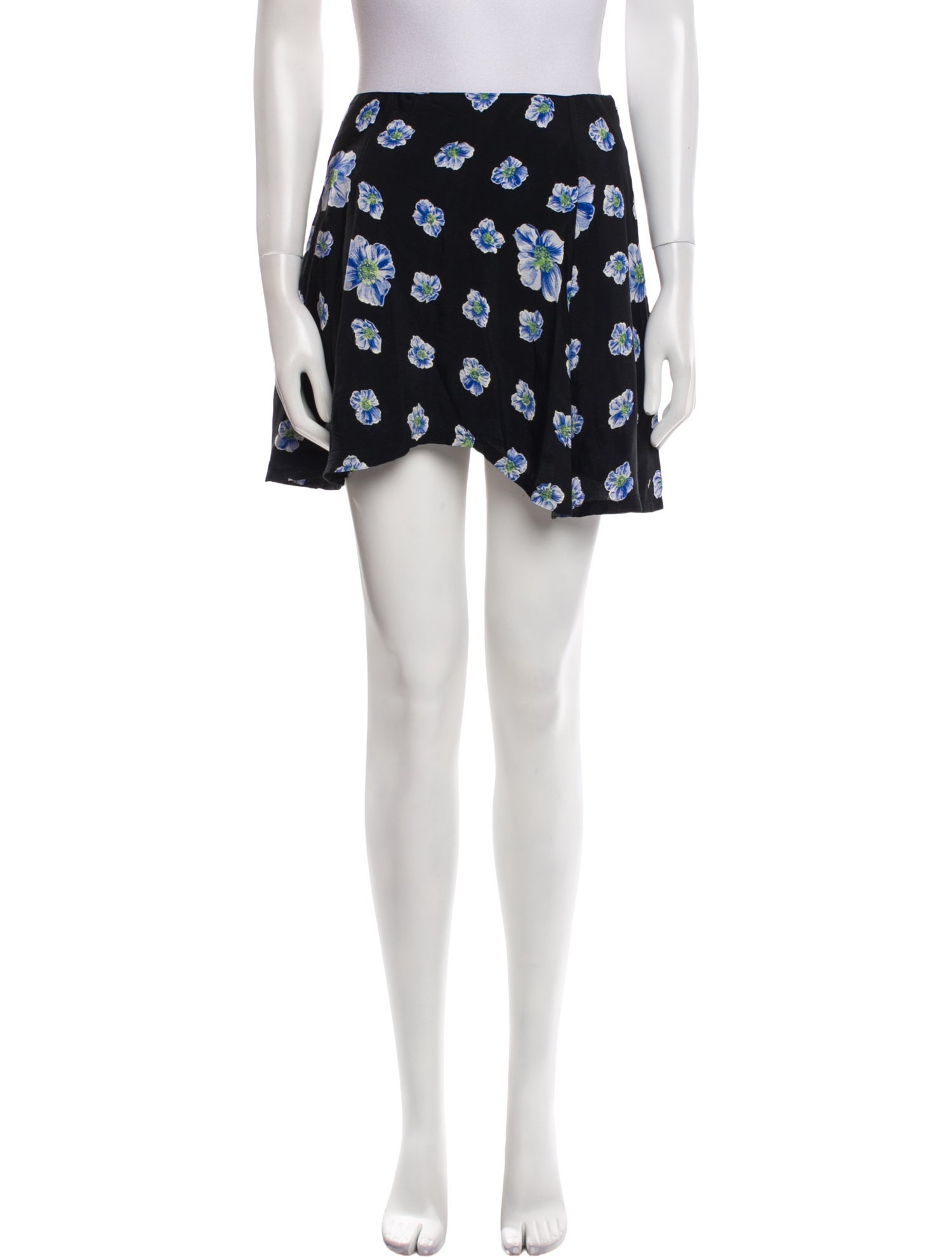 Reformation Floral Print Mini Skirt