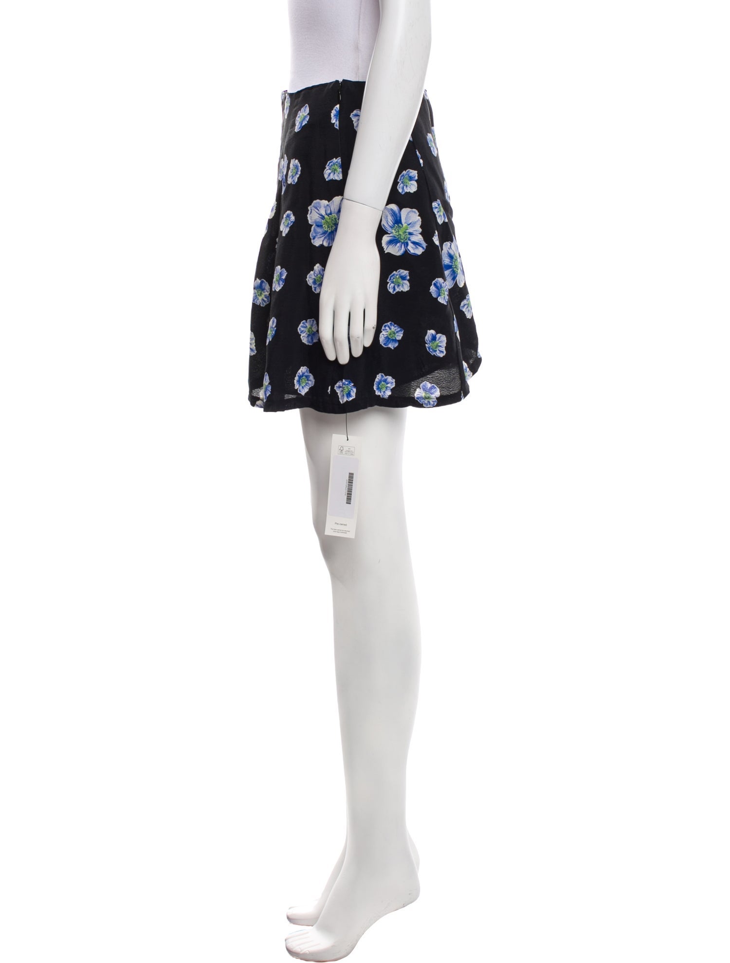 Reformation Floral Print Mini Skirt