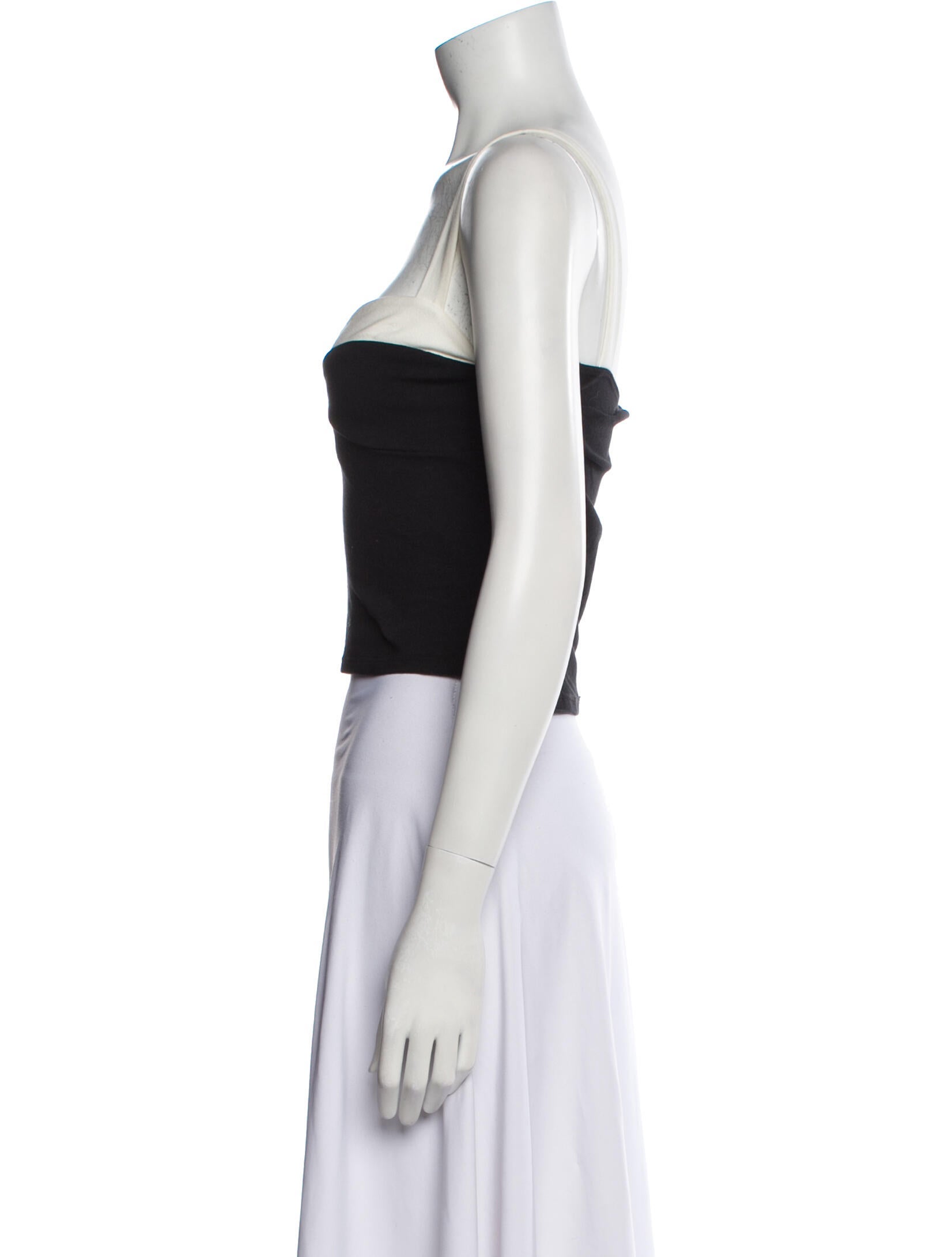 Reformation Square Neckline Sleeveless Crop Top