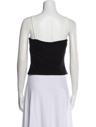 Reformation Square Neckline Sleeveless Crop Top