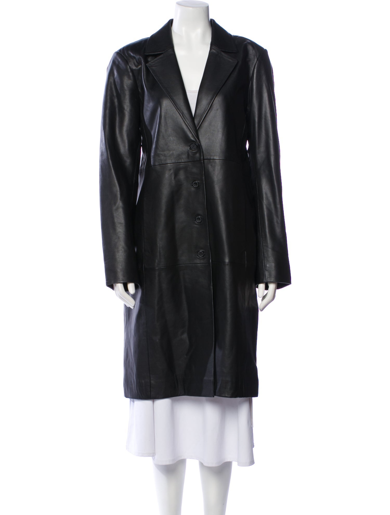 Reformation Leather Trench Coat