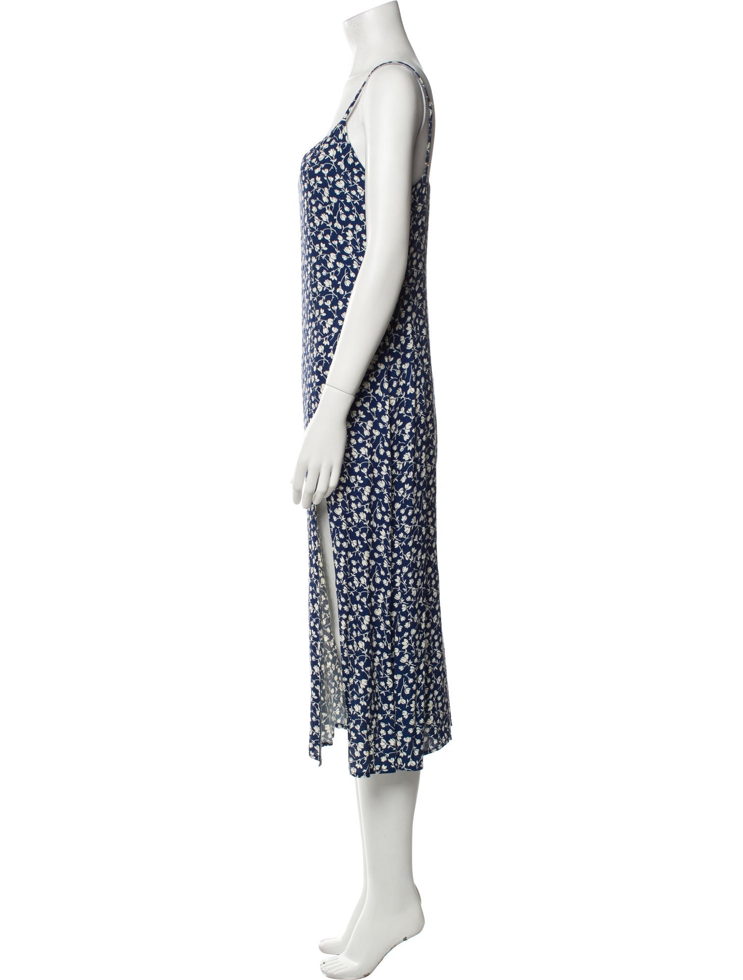 Reformation Floral Print Midi Length Dress