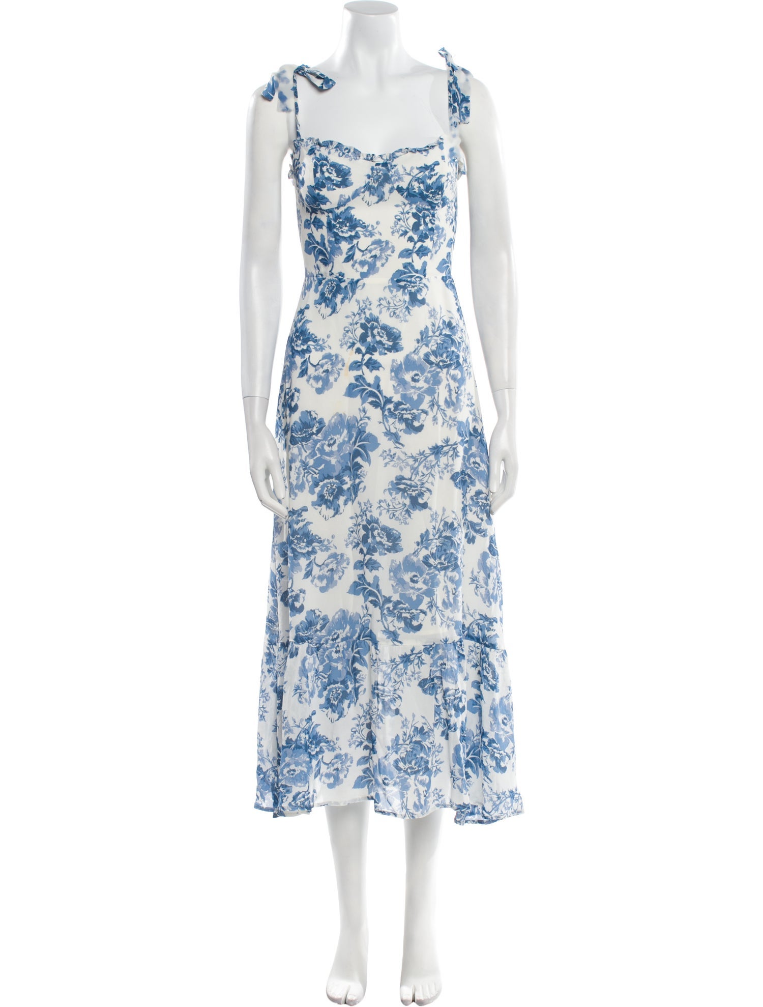 Reformation Floral Print Long Dress