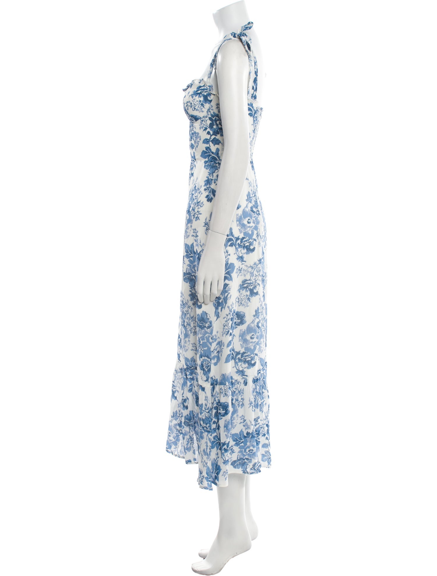 Reformation Floral Print Long Dress