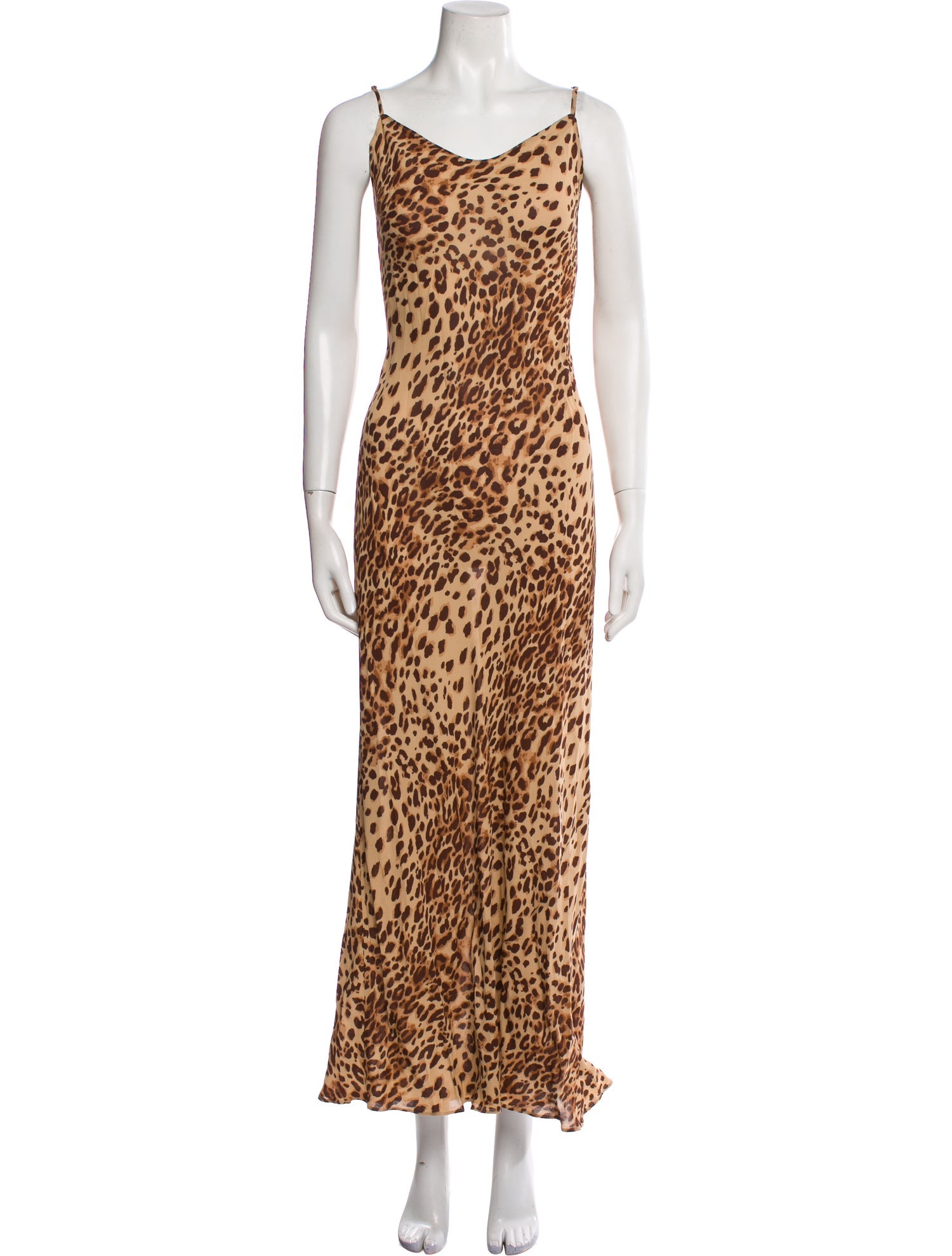 Reformation Animal Print Long Dress