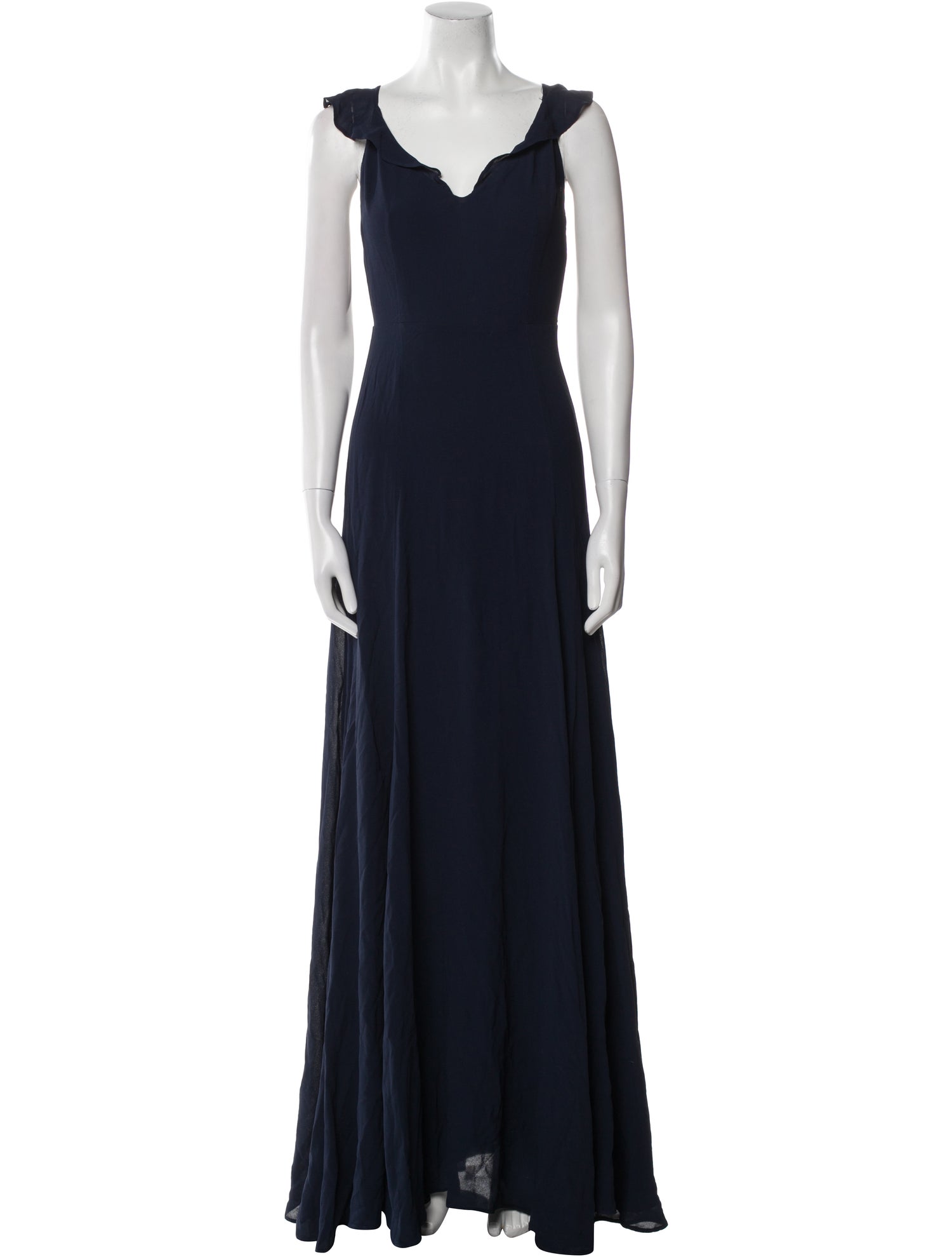 Reformation V-Neck Long Dress