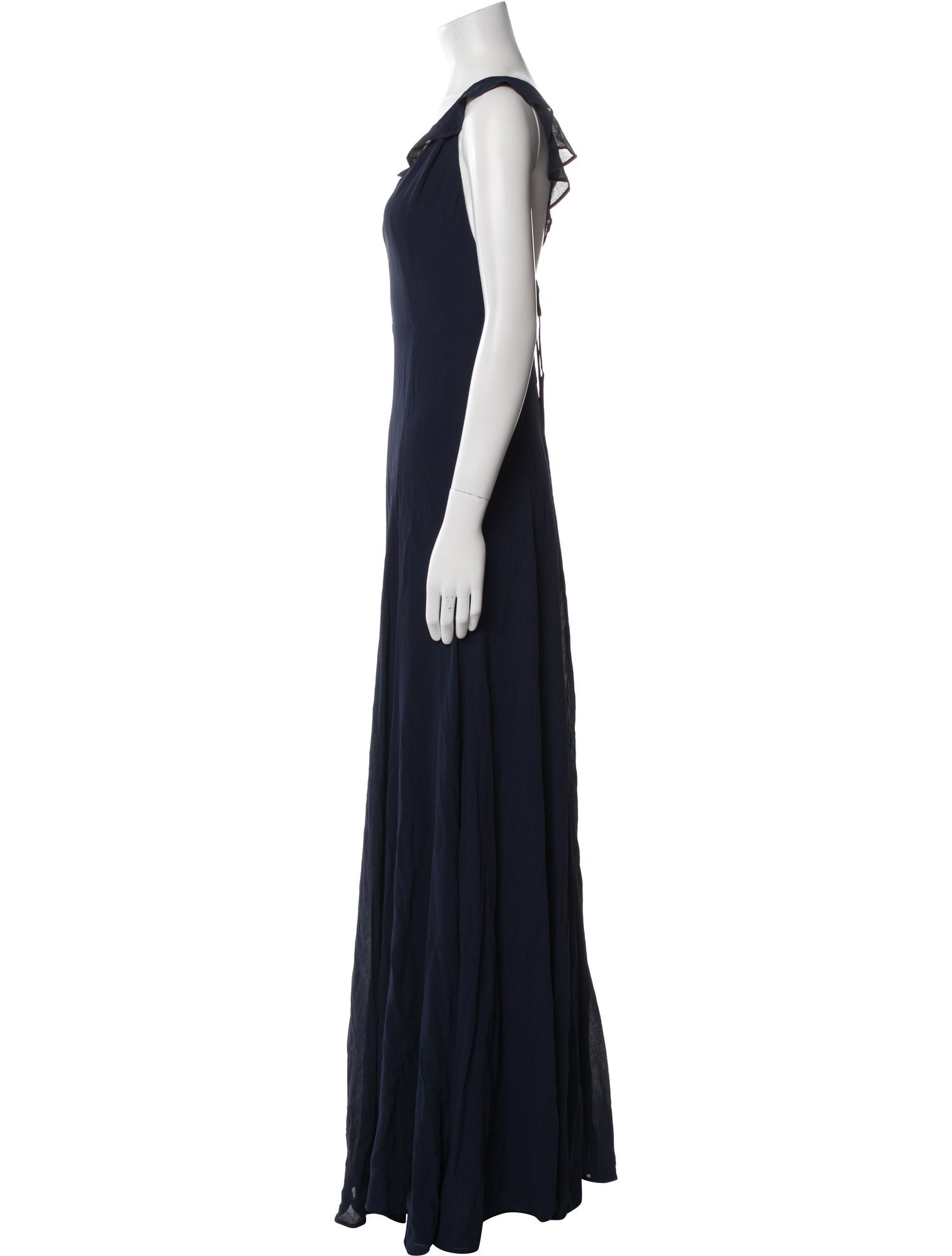 Reformation V-Neck Long Dress