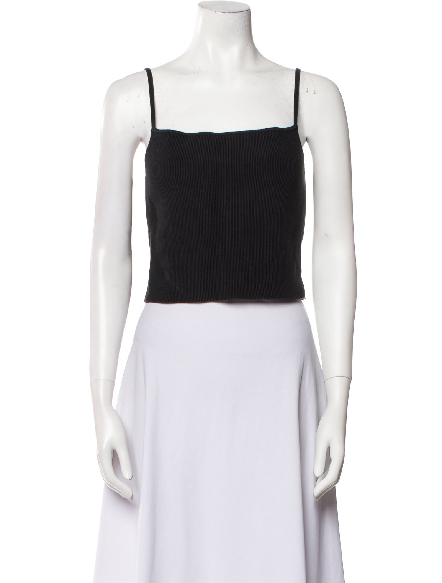 Reformation Square Neckline Sleeveless Crop Top
